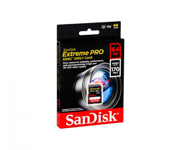 Carte mémoire SanDisk Extreme Pro 64GB